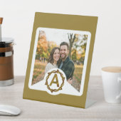 Signe De Table Personalized Artisan Monogram A | Wood Frame (In SItu)