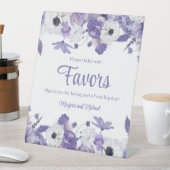 Signe De Table Personalized Violet Purple Flowers Wedding (In SItu)