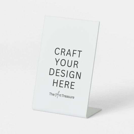 Signe De Table Personnalisé avec votre conception, logo, message (Recto)