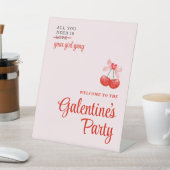 Signe De Table Personnalisé Cherry Galentine's Day Affiche de bie (In SItu)