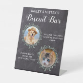 Signe De Table Personnalisé Mariage Animaux Favoriser Photo Dog B (Recto)