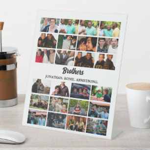 Signe De Table Personnalisé Meilleurs Amis Forever Brothers Photo