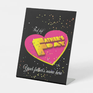 Signe De Table Personnalisée Happy Fête des pères 2023