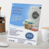 Signe De Table Personnaliser Lave-linge Service de blanchisserie  (In SItu)
