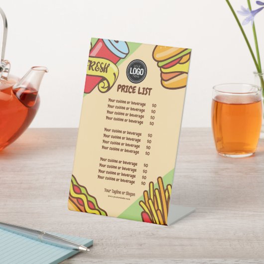 Signe De Table Personnaliser le logo de l'entreprise | Thème Hotd (In SItu)