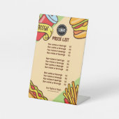 Signe De Table Personnaliser le logo de l'entreprise | Thème Hotd (Recto)