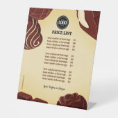 Signe De Table Personnaliser les affaires modernes de chocolat (Recto)