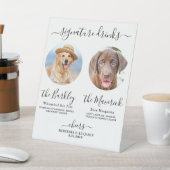 Signe De Table Pet Chien Mariage Signature Boissons barre photo p (In SItu)