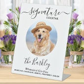 Signe De Table Pet Chien Mariage Signature Cocktail Photo personn