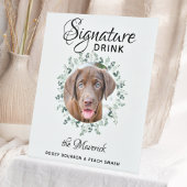 Signe De Table Pet Mariage Chien Bar Signature Boissons Photo