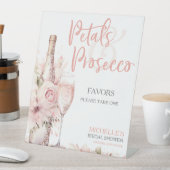 Signe De Table Pétales et Prosecco Fête des mariées florale rose (In SItu)