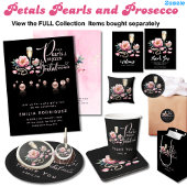 Signe De Table Petals Pearls Prosecco préfère la Fête des mariées