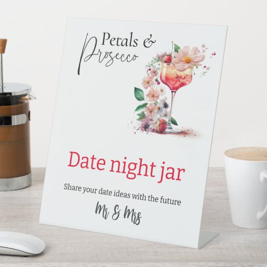 Signe De Table Petals Prosecco Floral Fête des mariées Date Conse (In SItu)