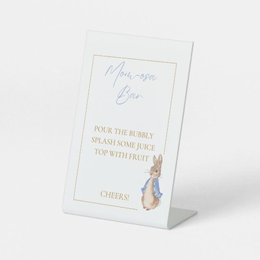 Signe De Table Peter lapin babyshower (Recto)