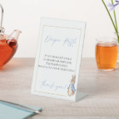 Signe De Table Peter lapin tombole (In SItu)