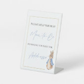 Signe De Table Peter Rabbit Addresse (Recto)