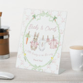 Signe De Table Peter Rabbit Clothesline Baby Shower Books Cards (In SItu)