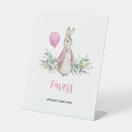 Signe De Table Peter Rabbit est favorable (Recto)