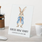 Signe De Table Peter Rabbit “Guess How Many” Baby Shower Game (In SItu)