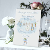 Signe De Table Peter the Rabbit Signer Notre Livre d'Invité Panne