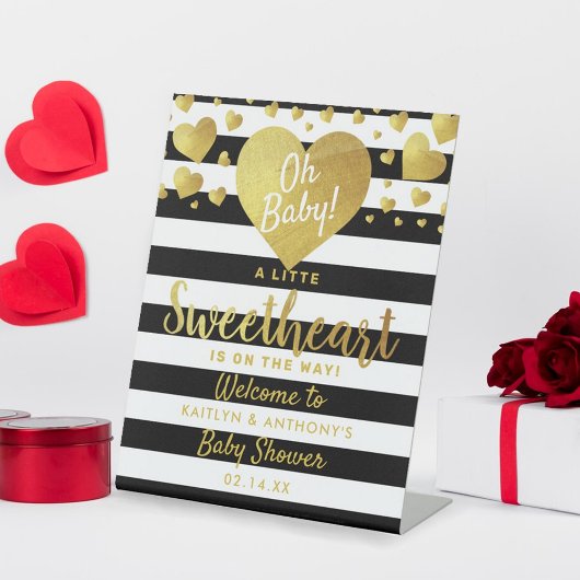 Signe De Table Petit amour Baby shower de la Saint Valentin