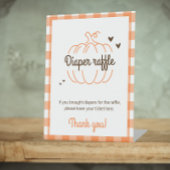 Signe De Table Petit Baby shower Citrouille simple Raffin