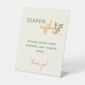 Signe De Table Petit Baby shower Citrus Cutie Barreau (Recto)