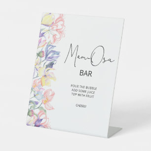 Signe De Table Petit baby shower fleur sauvage bar Maman-osa