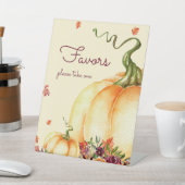 Signe De Table Petit citrouille, tomber laisse Faveur (In SItu)