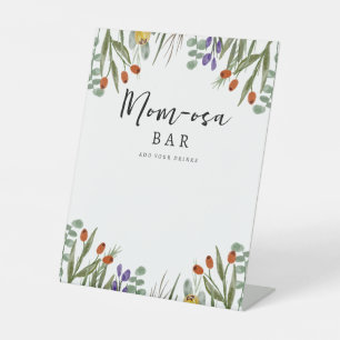 Signe De Table Petit Fleur sauvage En Chemin Automne Maman-Osa Ba