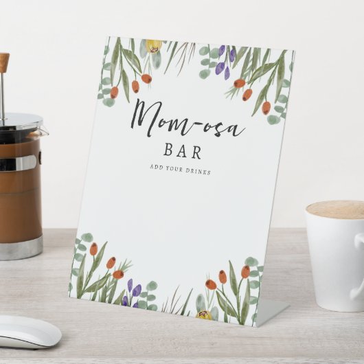 Signe De Table Petit Fleur sauvage En Chemin Automne Maman-Osa Ba (In SItu)