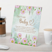 Signe De Table Petit Fleur sauvage En Route Baby shower (In SItu)