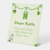 Signe De Table Petit Lucky Un Shamrock Baby Boy Diaper Raffle (Recto)