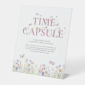 Signe De Table Petit papillon 1er anniversaire heure Capsule (Recto)