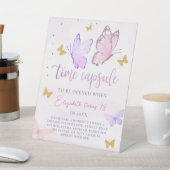 Signe De Table Petit Papillon rose pourpre Anniversaire Capsule (In SItu)