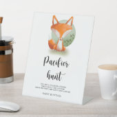 Signe De Table Petit petit renard - Pacifique chasse baby shower  (In SItu)