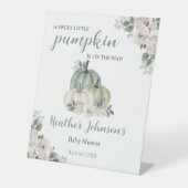 Signe De Table Petite Citrouille douce Invitation Baby shower d'a (Recto)