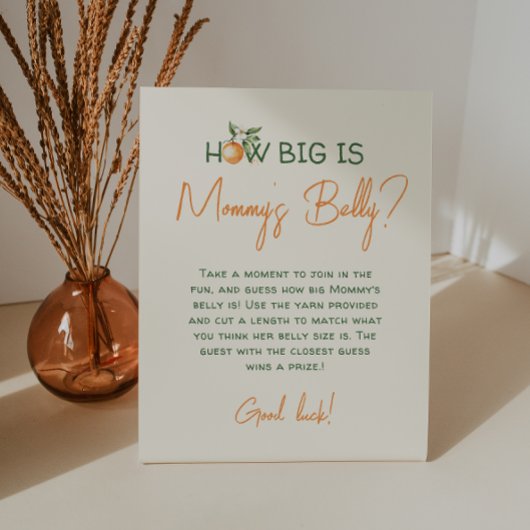 Signe De Table Petite Cutie Citrus Quelle est la taille du ventre