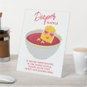 Signe De Table Petite petite fille de nugget Baby shower Déchets (In SItu)