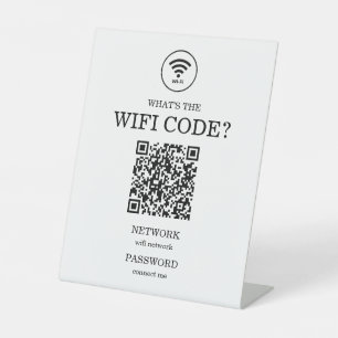 Signe De Table Petites entreprises Qu'est-ce que le code QR Wifi