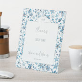 Signe De Table Petites Fleurs Bleues Cheers Open Bar (In SItu)