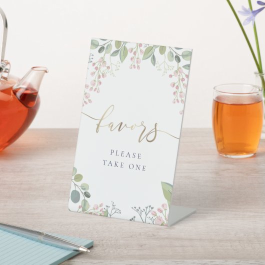 Signe De Table petites fleurs faveurs guéridon (In SItu)