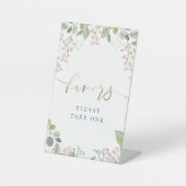 Signe De Table petites fleurs faveurs guéridon (Recto)