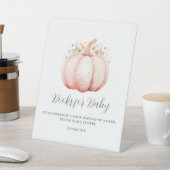 Signe De Table Petits Livres En Baby shower Rose Citrouille Pour  (In SItu)