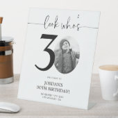 Signe De Table Photo Affiche de bienvenue du 30e anniversaire | R (In SItu)