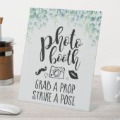 Signe De Table Photo Booth Grab a Prop Custom Eucalyptus Mariage (In SItu)