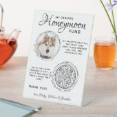 Signe De Table Photo de chien Mariage pour animaux de compagnie Q (In SItu)