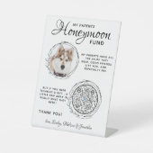 Signe De Table Photo de chien Mariage pour animaux de compagnie Q (Recto)