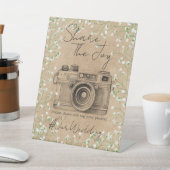 Signe De Table Photo de médias sociaux bohème avec respiration de (In SItu)