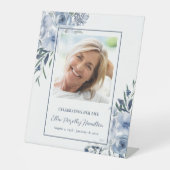 Signe De Table Photo du service commémoratif de la vie (Recto)